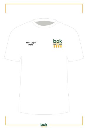 Front of the Bok Triumph T Shirt with Boksupporter Logo and your logo.